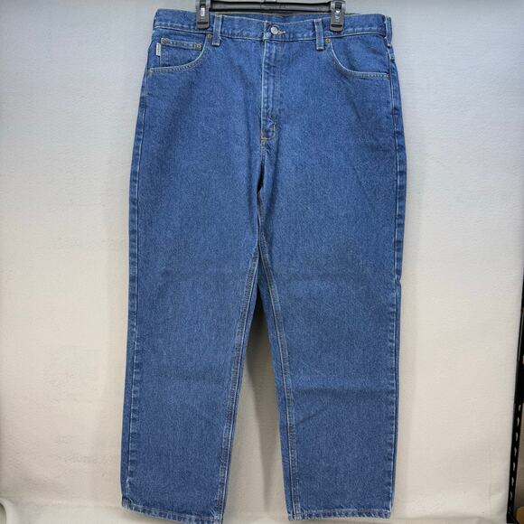 Carhartt Other - Carhartt Jeans Men's 40x30 Blue Relaxed Fit Straight Leg Work Wear Normcore